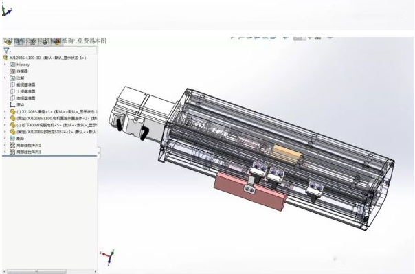 非標(biāo)定制直線模組3D模型圖紙